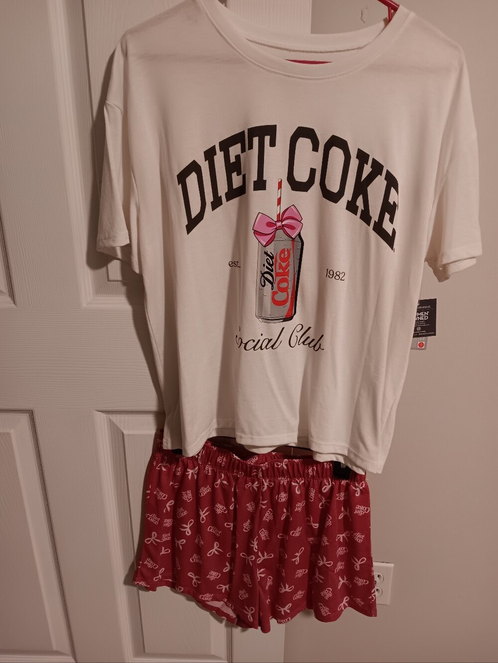 Diet Coke (Grayson Threads Apparel) Two Piece Sleepware Set. Medium NWT